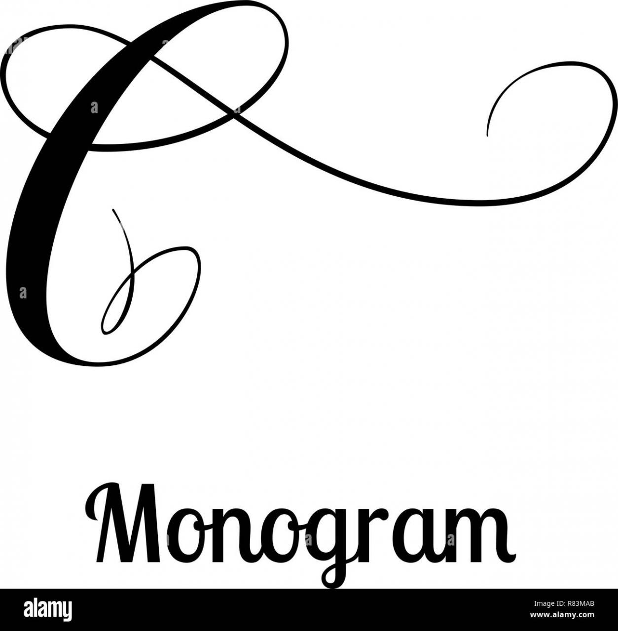 Classic Emblem Design - Letter C Calligraphy Stock Vector Image & Art -  Alamy