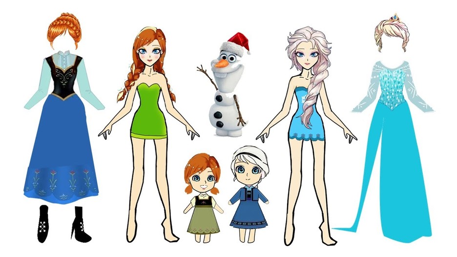 Búp Bê Giấy Anna Và Elsa | Frozen Tập 1 | Pinky Channel