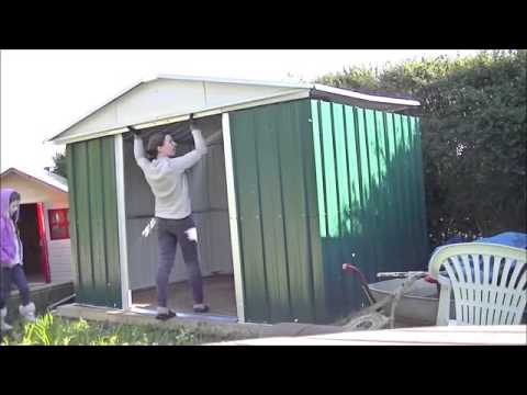 Part 3 - 10 X 8 Metal Shed Build - Walls, Doors And Completion - Youtube