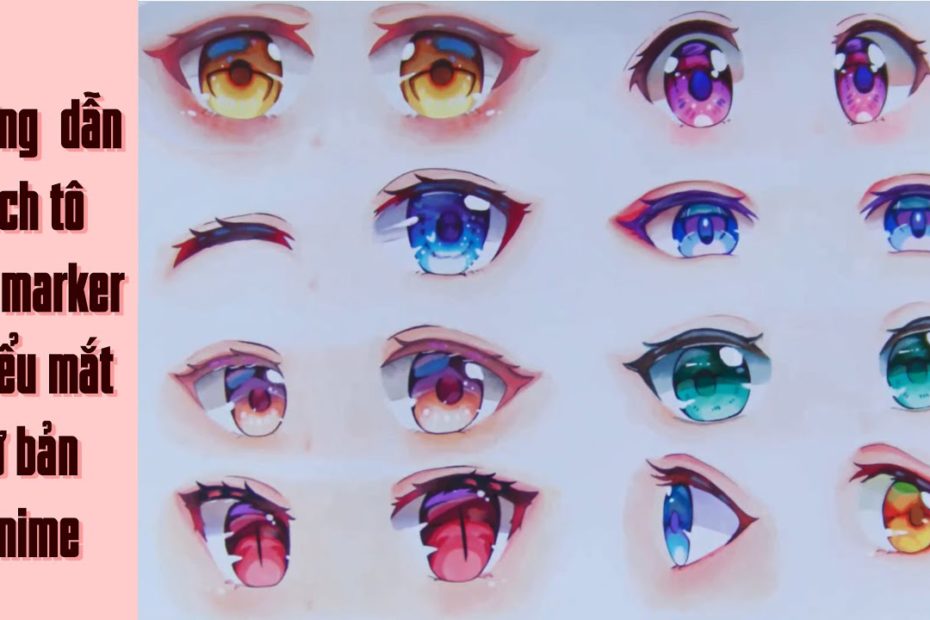 Vẽ Anime 】Hướng Dẫn Tô Màu Mắt Anime Đơn Giản | Tutorial Colouring Anime  Eyes - Youtube