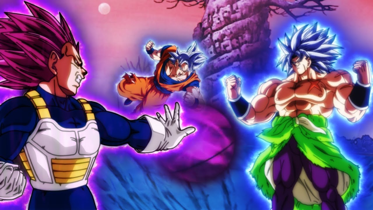 Broly Mui Vs Goku And Vegeta Ego And Ultra Instinto - Subtitle English -  Youtube