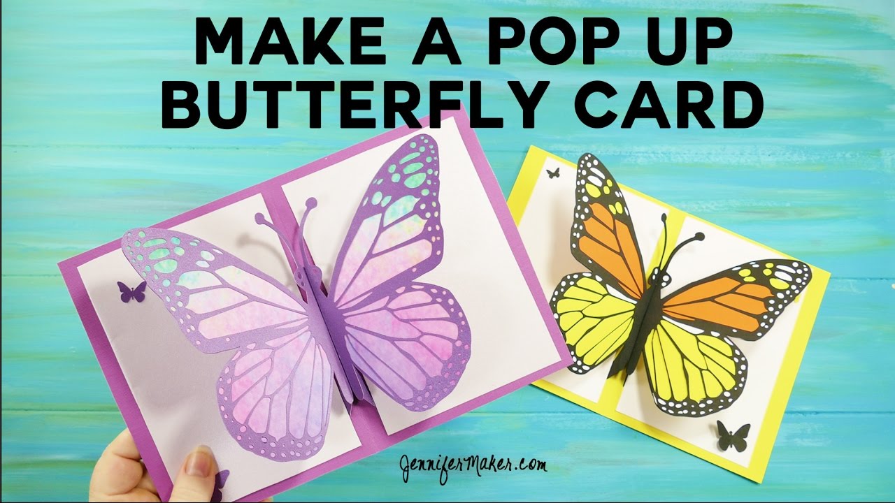 Pop Up Butterfly Card Tutorial (Three Versions) - Youtube